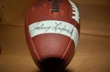Johnny Lujack signed football