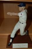 Mickey Mantle signed Salvino figurine number 296 of 368. Rookie #6 uniform. (missing bat)