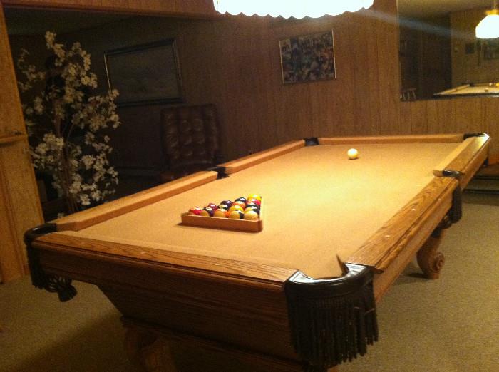 Pool table in excellent condition.