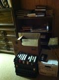 Books, videos, bookshelf.