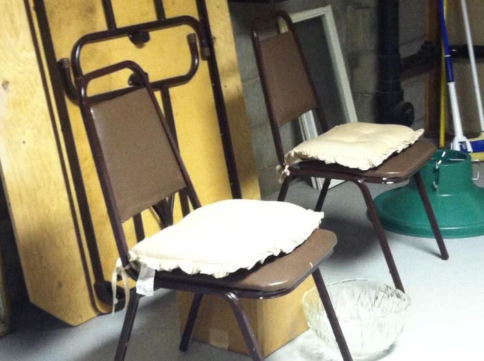 Utility chairs and table.