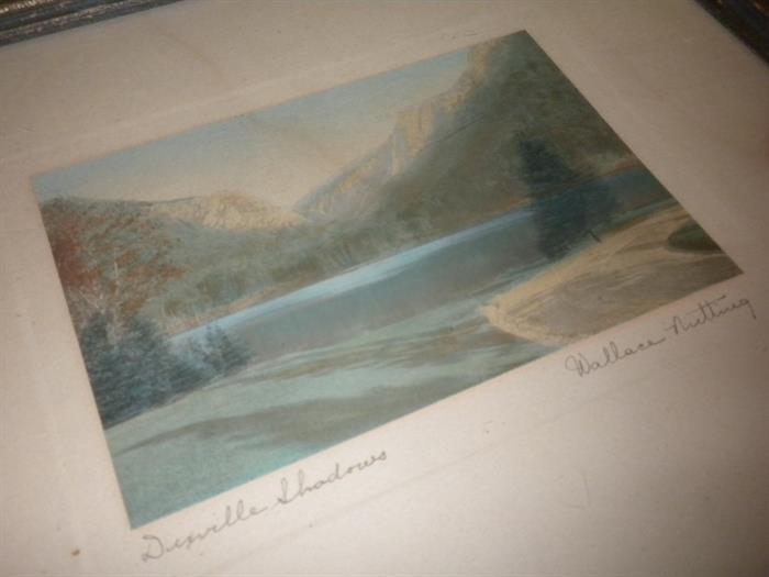 SIGNED WALLACE NUTTING LANDSCAPE PRINT