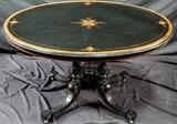 beautiful center table with decorative inlay