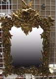 wood carved mirror