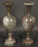 pair of marble vases 