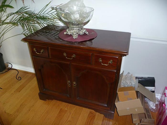 Punch Bowl and Side Board