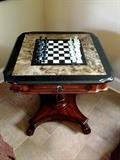 Marble Top Chess Tables