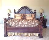 King Bed by American Signature with Duponi Silk Spread