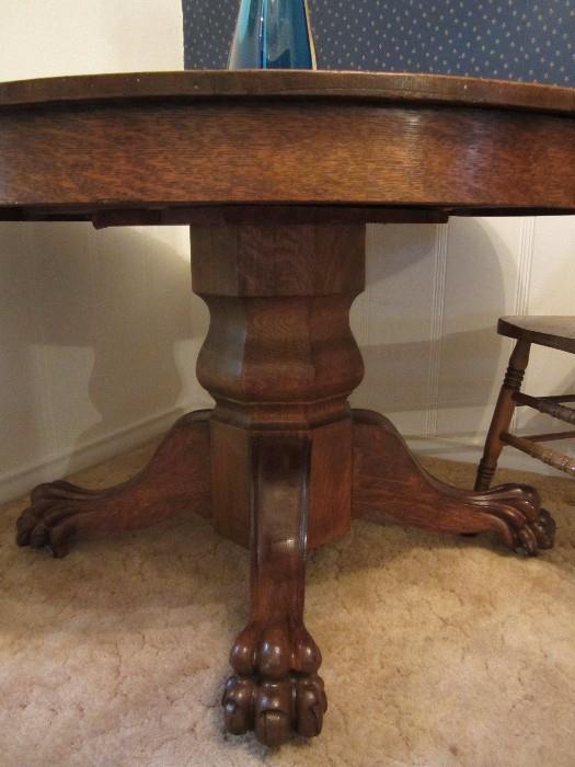 Antique Tiger Oak Table