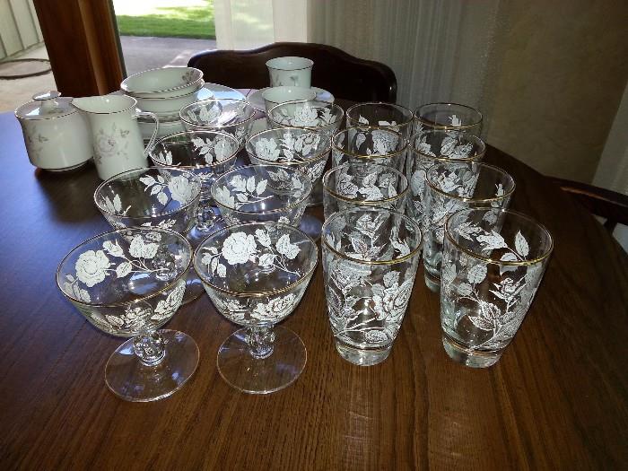 The owner purchased this set of Libbly Glasses in the 1950's with Green Stamps