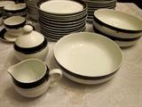 Simple and classy Mikasa china, "Pivotal" by Ben Seibel, Narumi Japan, Montini.