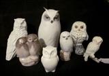 Owls:  Royal Copenhagen, Denmark and Kaiser, West Germany.
