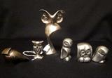 Owls:  Dansk, Hoselton aluminum (Canada), Etain Pewter (France).