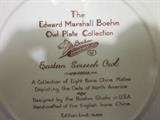 Edward Marshall Boehm owl plate collection; English Bone China.