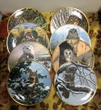 Noble Owls of America plate collecton (Seerey-Lester); Spode China, England.