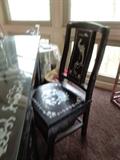 Vintage Korean desk & chair w lots of mother of pearl