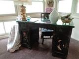 desk w/mother of pearl, Korean