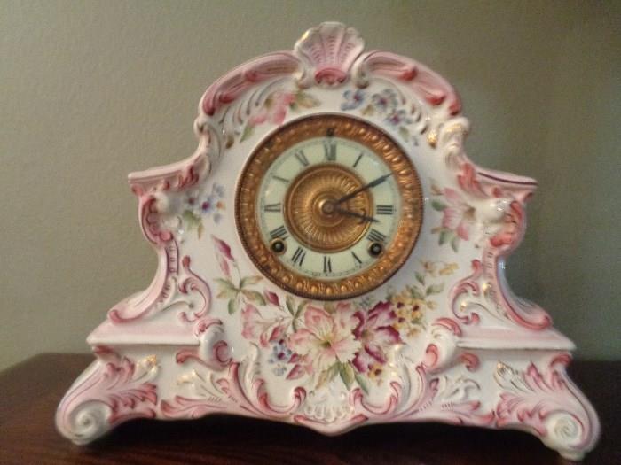 Dresden clock, valued by Sothbys at $800