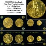 1987 Golden Eagle Fine Gold Proof Sets