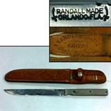 Custome WWII Era Knife by Randall, Orlando (Owners Name on Blade) with Original Marked Sheath