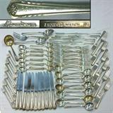 Rogers International Sterling Silver Moonbeam Flatware Service for 12