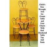 Child's 5 Pc Ice Cream Parlor Table  Set