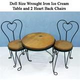Dolls Ice Cream Parlor Table Set