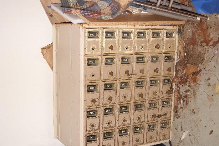 Vintage Post office boxes with keys! very heavy!