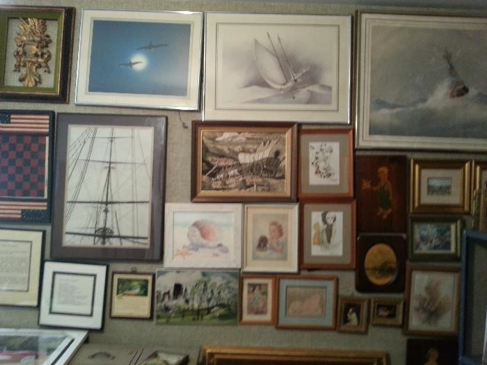 Now that's a wall of art. And to think what's not on the wall.