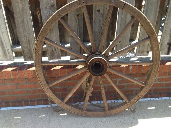 Antique Wagon Wheel.  