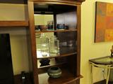 Glass insert shelves