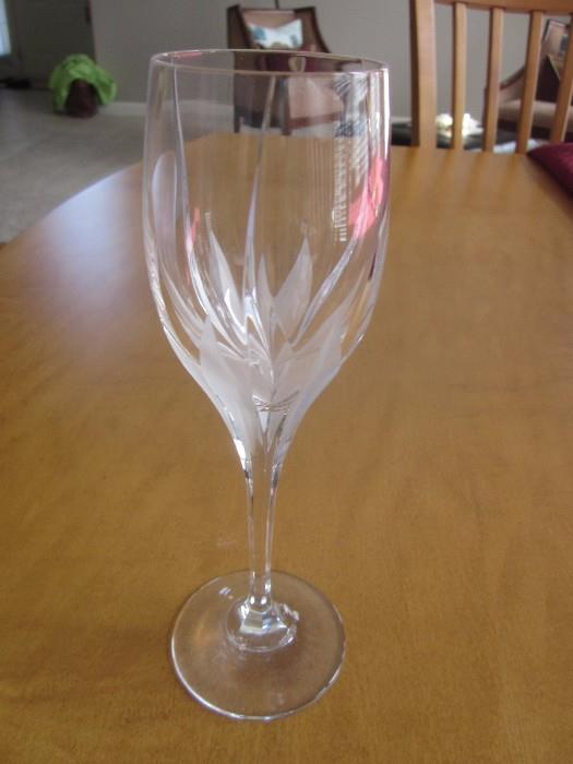 Mikasa Crystal, White wine glasses,  red wine glasses.