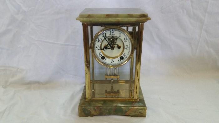 Antique Regulator Clock Open Escapement