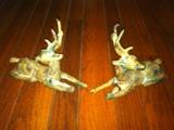 pair of deer sculptures
