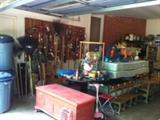 cedar chest, children school chairs, storage units, shelves, tools, toys, and more