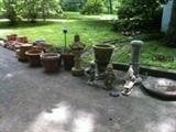 out door garden pottery and statuary
