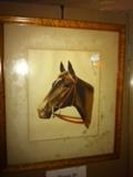 horse print, signed and numbered.Matt is a little worn but print is in good shape