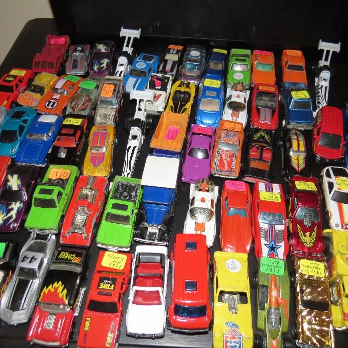 Matchbox - some from Lesney England and Hot Wheels - most 70s & 80s .. some 60s