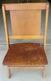 Antique Church Pew Chair 