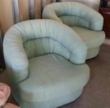 Pair of Swivel Chairs (Professionally cleaned yesterday!) 