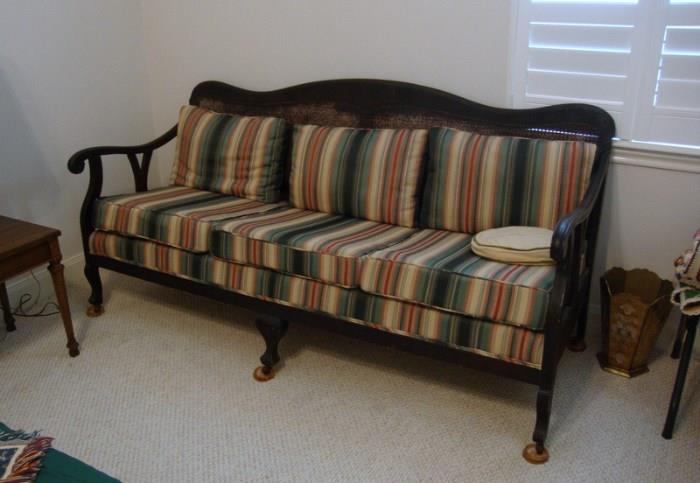 Antique cane back Settee
