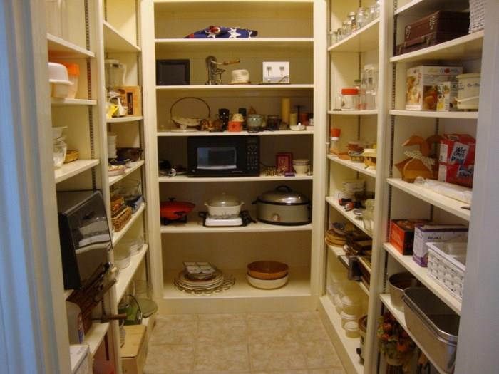 Pantry full of Kitchen ware