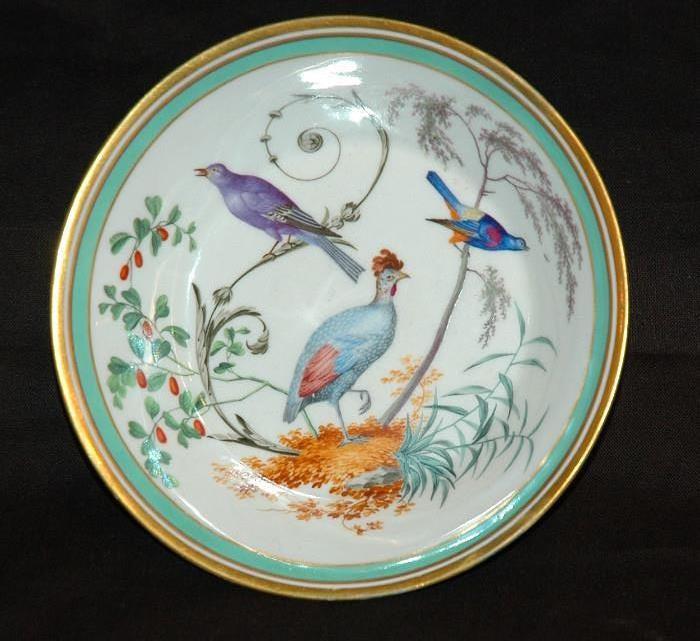  Royal Vienna Ornithological Saucer, circa 1794