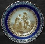 Meissen Neo-Renaissance style porcelain plate, 19th century