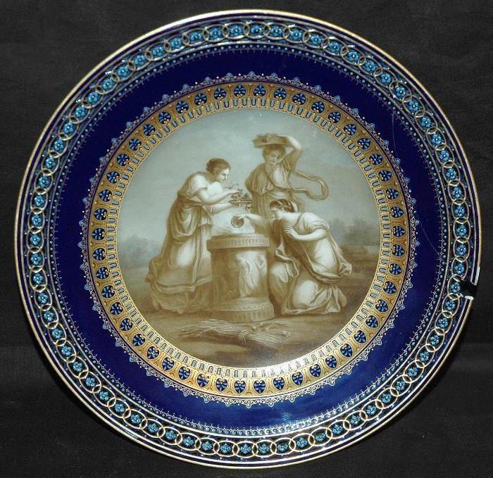 Meissen Neo-Renaissance style porcelain plate, 19th century