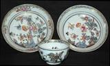 Set of Three Royal Vienna Porcelain pieces, one Cup & two Saucers, 1765-1775