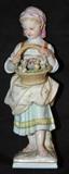 Royal Berlin KPM Porcelain Figurine, 1837-1844, Young Flower Girl