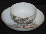  Zurich Porcelain Handle-less Tea Cup and Saucer, 1765-1775