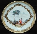 Meissen Porcelain Saucer, circa 1725-1730