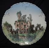 V&B Mettlach Charger, Fantasy Castle, 1880s